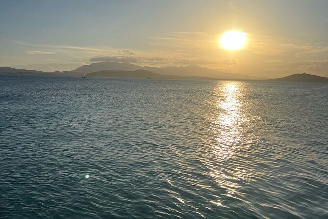 3 in 1 Icacos Snorkel, Beach & Sunset Adventure - Sunset views toward El Yunque and the Spanish Virgin Islands