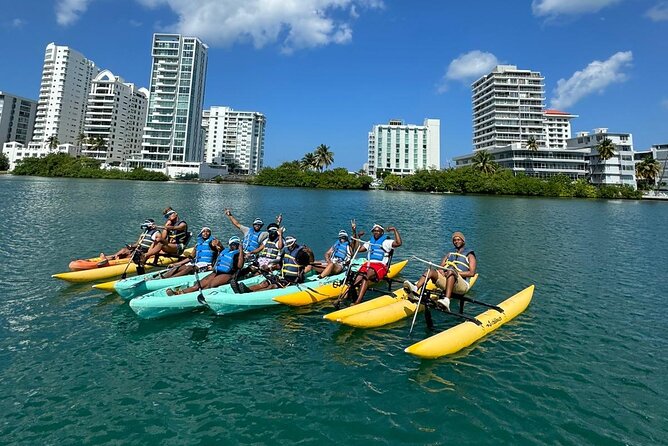 Adventure Water Bike in Condado Lagoon, San Juan - Looking for turtles, manatees, and reef life