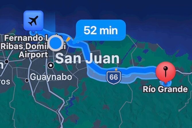 Airport SJU to Rio Grande and Luquillo Hotels and Airbnb vice versa One Way Trip - From the airport to your hotel or Airbnb