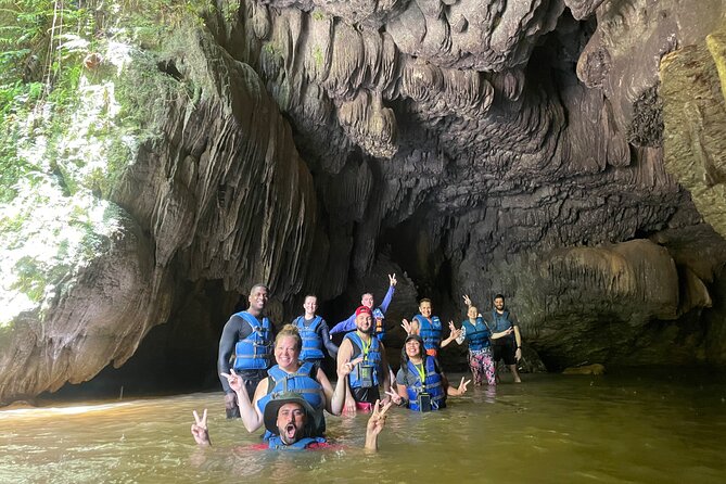 Arenales River Caving, Waterfall &Tropical Forest Secret Spring - River pools and the first wet rocks