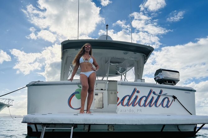 Boat trip in palomino /icacos /fajardo Puerto Rico - Snorkeling gear, mats, and the practical comforts