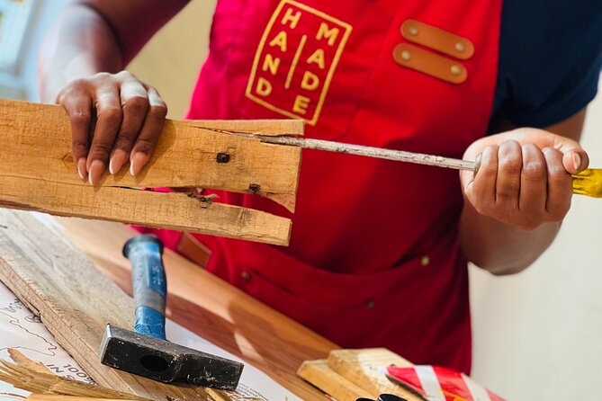 Caribbean Driftwood Making in San Juan - Aging the wood and adding fluorescent color
