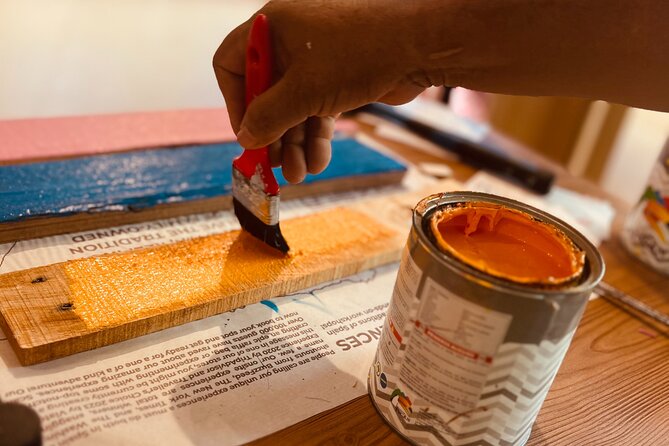 Caribbean Driftwood Making in San Juan - Snacks, cava, and a short creative break