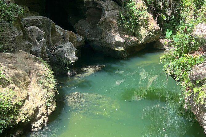 Cave Adventure: Canyon and Hidden Waterfall in Charco Azul - Taíno markings and the story beneath the surface