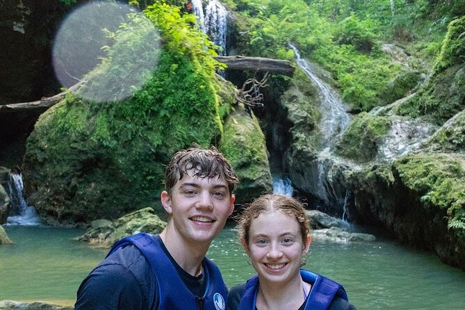 Cave, Waterfall and River Adventure in Charco Azul from San Juan - Entering the Arenales Caves