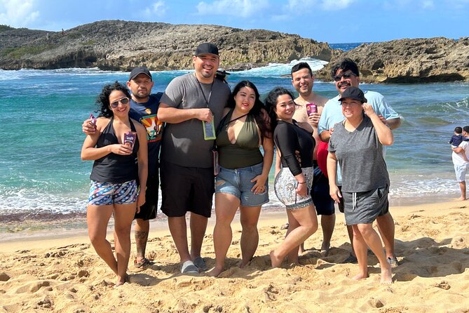 Charco Azul, Hidden Caves, Waterfalls, Beach, Free Adult Drinks - Mar Chiquita Beach: a welcome hour beside turquoise water
