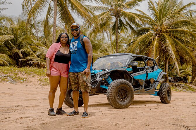 Drive a UTV Can-Am on a Beach Tour in San Juan Puerto Rico - La Posita de Pinones and the natural pool
