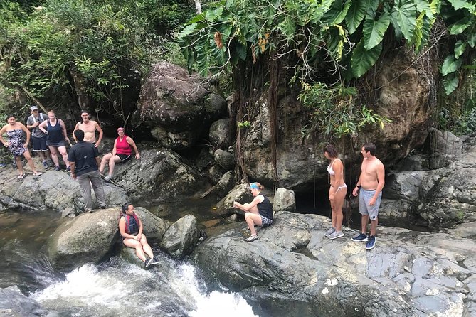 El Yunque Rainforest Tour from Fajardo - The harder section: rock climbing toward more pools