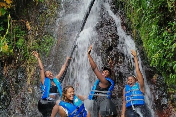 El Yunque Rainforest - Waterslide, Cliff jump, and Rope swing! - The natural pool and four ways to enjoy it