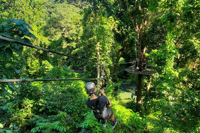El Yunque Ziplining with River and Beach Visit - Luquillo Beach and the food kiosks