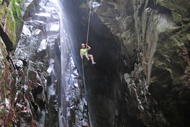 Full-Day Zipline and Waterfall Rappelling Adventure Near San Juan - The uphill walk sets the tone
