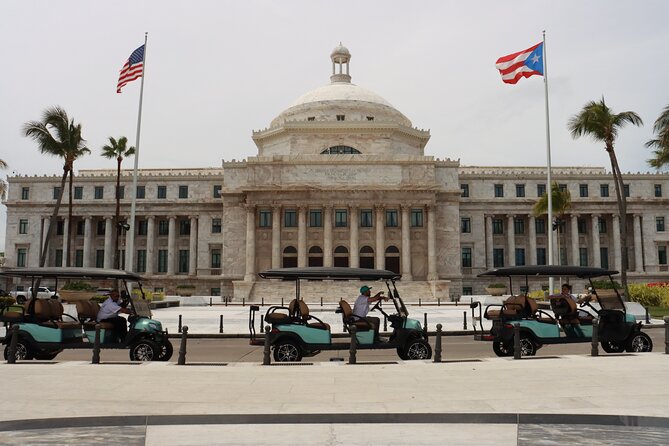 Golf Car Tour of Old San Juan with Local Flavors - Starting at the Capitol and Paseo de los Presidentes