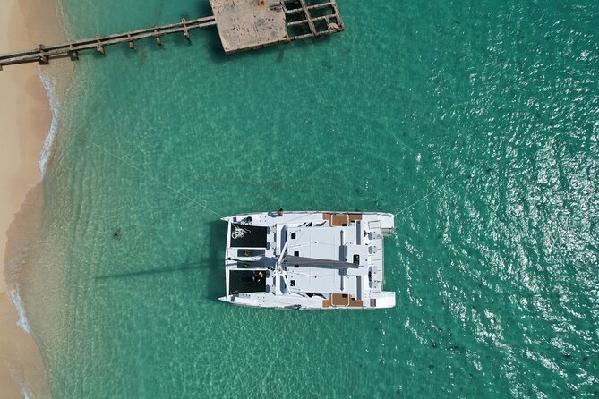 Icacos: Luxury Sailing Catamaran All Inclusive Beach and Snorkel - A proper Puerto Rican lunch on board