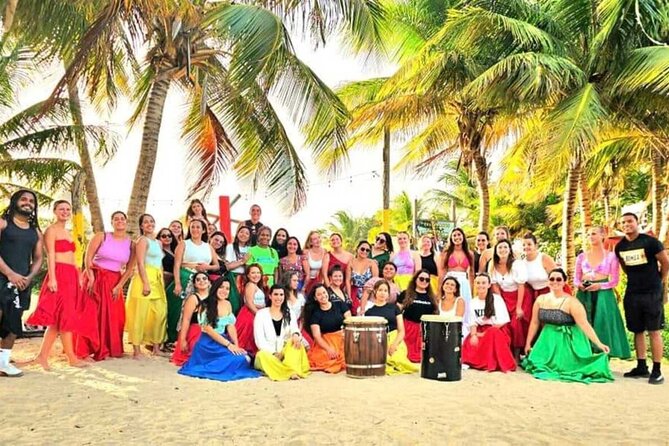 Loiza "VIP" Bomba Dance Class with Live Drums on The Beach - Learning the difference between Plena and Bomba