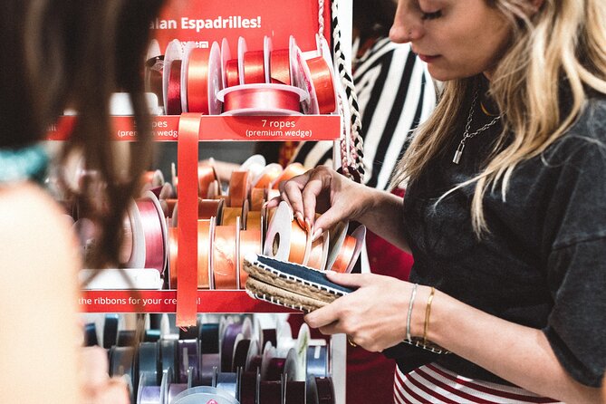 Make Authentic Espadrilles in San Juan - Choosing colors, sizes, and styles