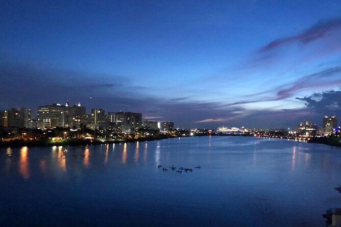 San Juan across the bay at blue hour