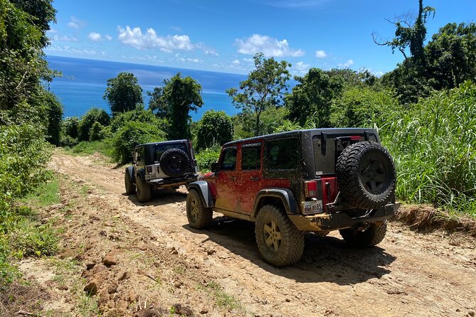 Off-Road Jeep Adventure from Carolina - Mountain ridges, rain forest, and wide island views