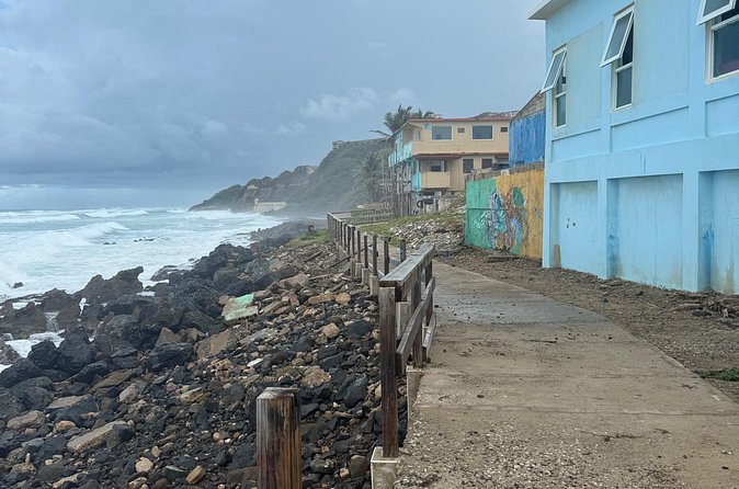 Old San Juan Bike and History Tour with Bridge Jumping - Looking toward El Morro and the harbor