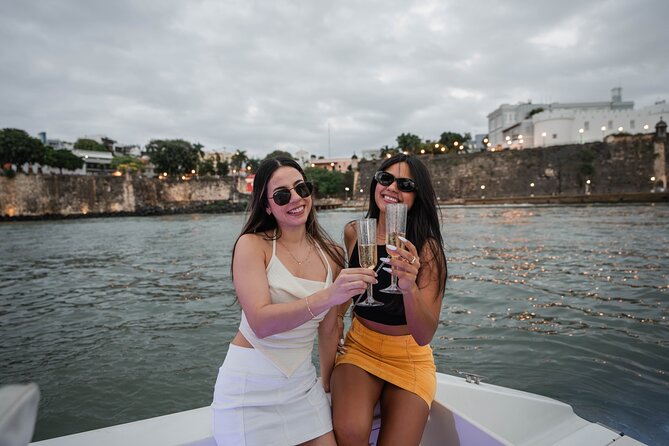 Private Old San Juan Bay Boat Sunset-Night Cruise - Casa Bacardi and the working waterfront