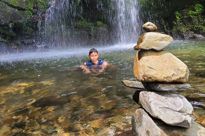 Private Rainforest Waterfalls and Beach Hiking Tour from San Juan - Swimming at a Toro Negro waterfall