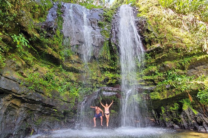 Private Rainforest Waterfalls and Beach Hiking Tour from San Juan - Playa Mar Chiquita and its Atlantic rock formations