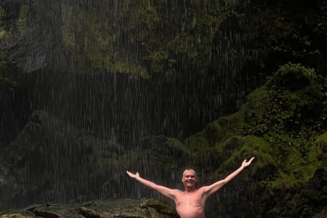 Rainforest Hike to Hidden Waterfall in Puerto Rico with Transport - Charco Prieto Waterfall and the clear rainwater pool