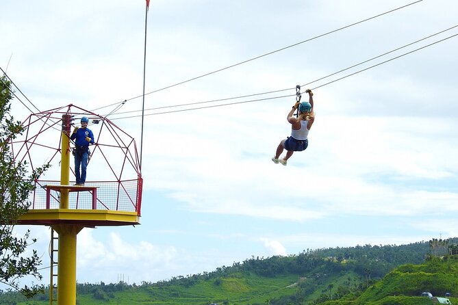 Rainforest Zipline in Foothills of the National Rainforest - The Middle Section Adds Height and Better Views