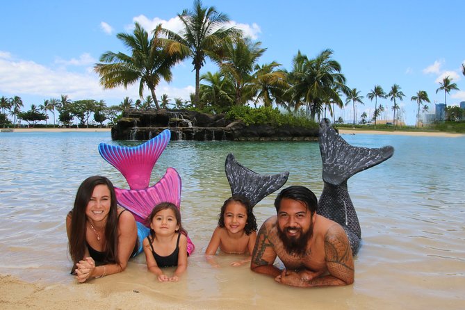 San Juan Mermaid Snorkel Experience with Video Shoot - Getting comfortable in the mermaid tail