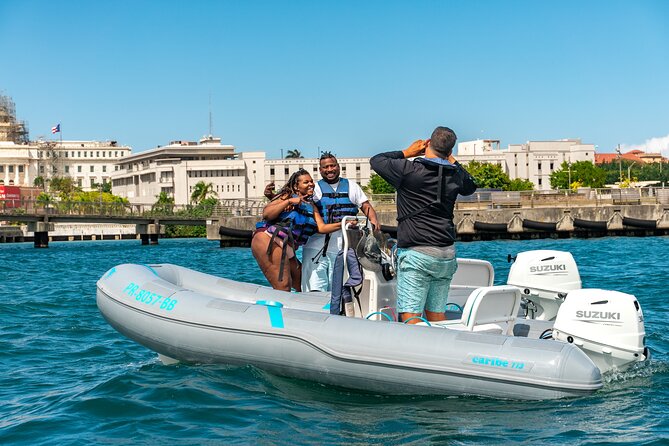 San Juan Mini Boat Tour - Condado and the Convention Center from the bay