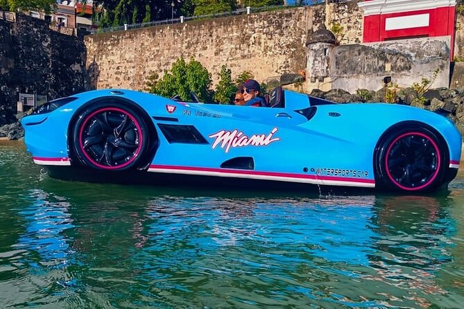 San Juan PR Watersports Car Rental Blue McLaren - What the blue McLaren jet car is really like