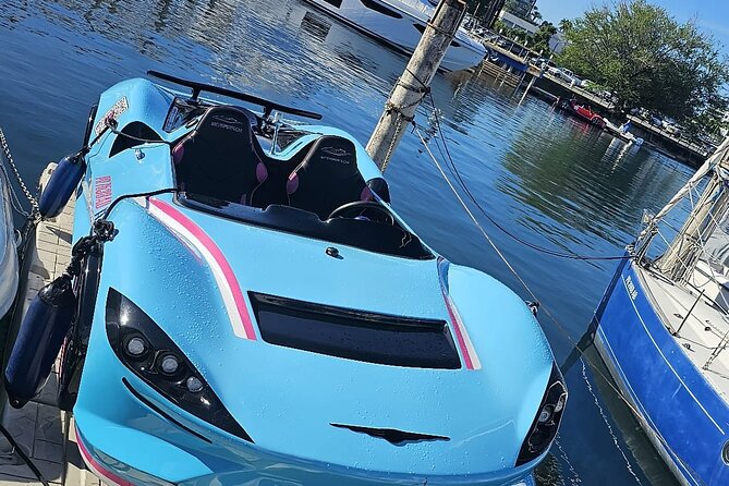 San Juan PR Watersports Car Rental Blue McLaren - Check-in, paperwork, and the safety briefing