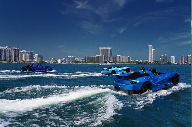 San Juan PR Watersports Car Rental Blue McLaren - Leaving the marina and learning the controls