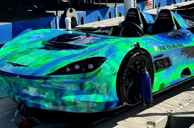 San Juan PR Watersports Car Rental Green McLaren - Checking In at San Juan Bay Marina