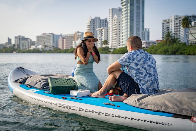 San Juan — Private Floating Picnic Experience in Condado Lagoon - Champagne, Prosecco, and the charcuterie board