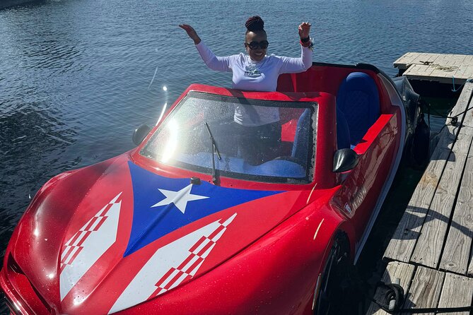 San Juan Watersports Car Rentals Red Bugatti - What the 30-minute outing is like