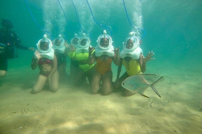 Underwater Sea Trek in San Juan: Explore Beneath the Waves - Walking toward the deeper end