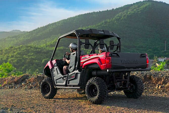 UTV adventure in Naguabo Puerto Rico 50 minutes trip 80 acres - The safety briefing and first stretch