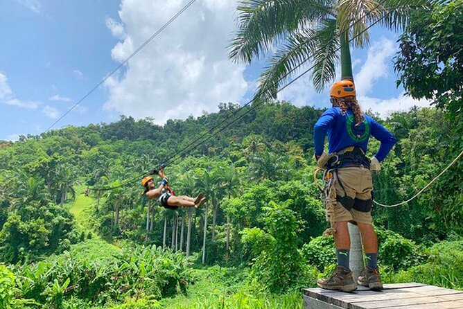 Ziplining at the Rainforest in Puerto Rico - Who will enjoy this most